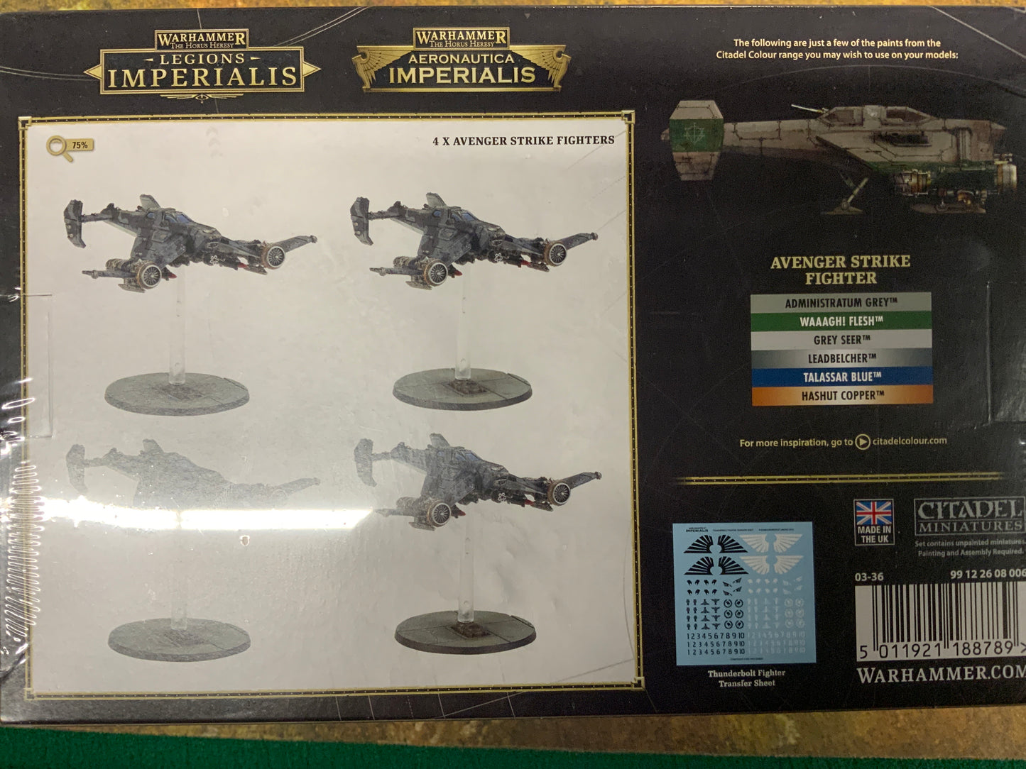 Warhammer Legions Imperialis Solar Auxilia Avenger Strike Fighters