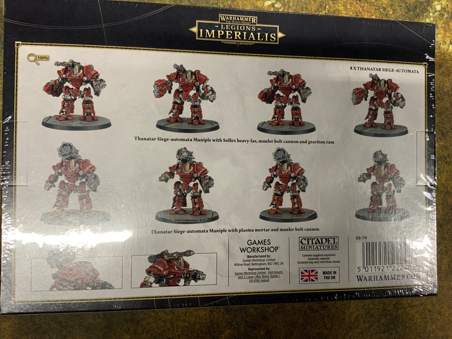 Warhammer Legions Imperialis Mechanicum Thanatar Siege-Automata Cohort