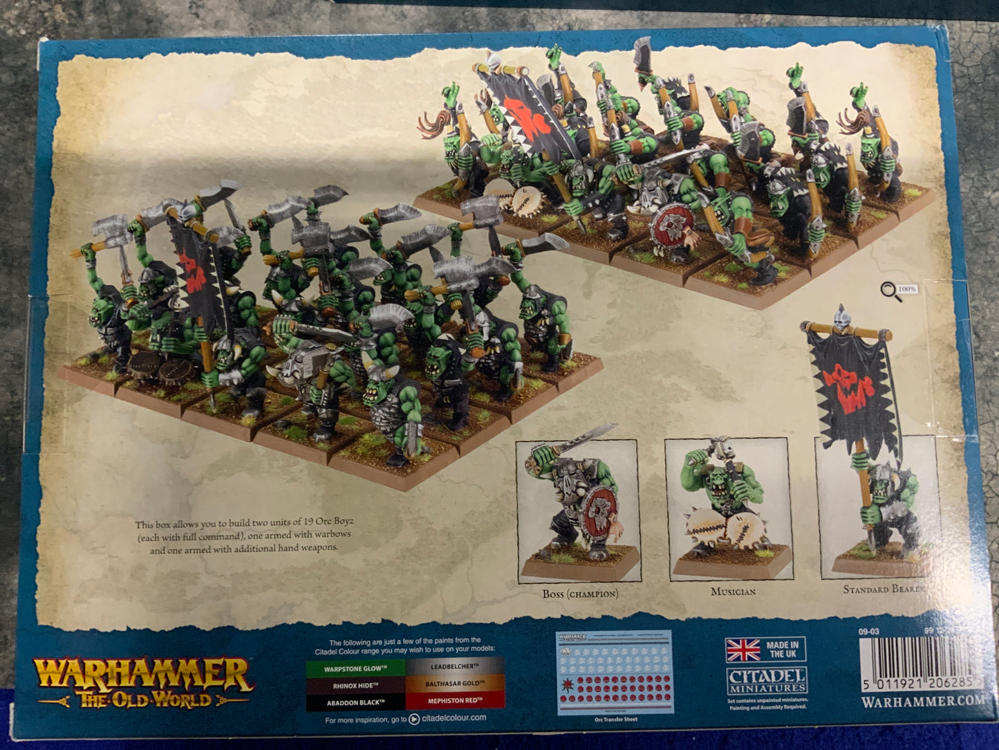 Warhammer The Old World Orc & Goblin Tribes Orc Boyz & Orc Arrer Boyz Mobs