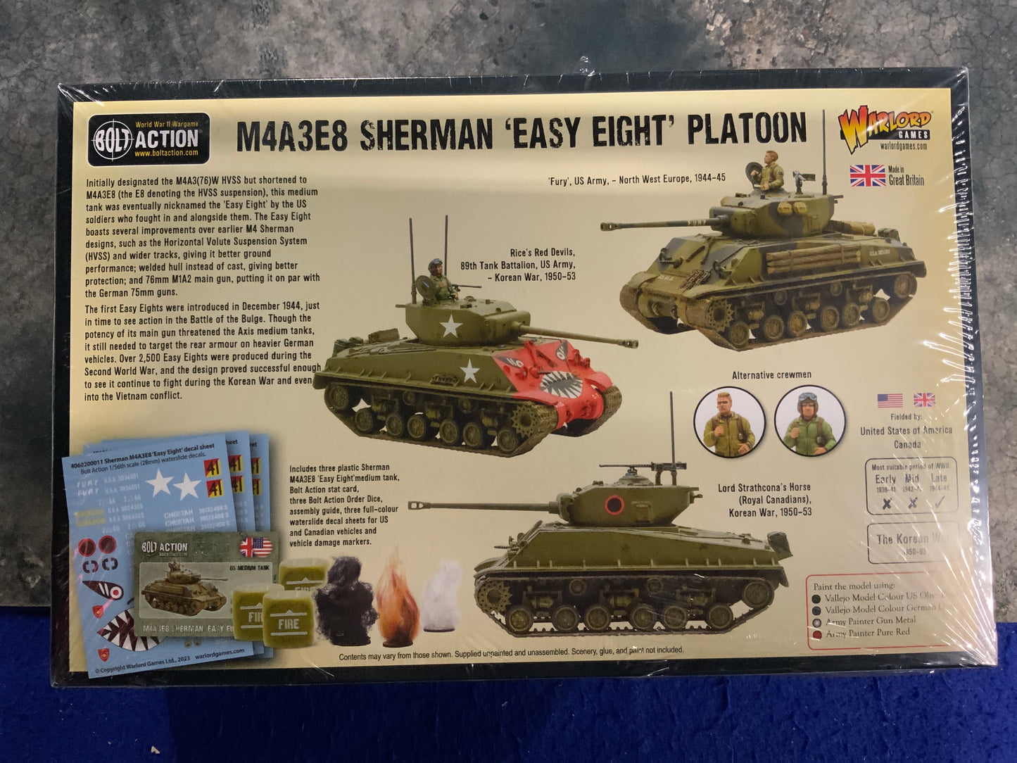Bolt Action: M4A3E8 Sherman ‘Easy Eight’ Platoon