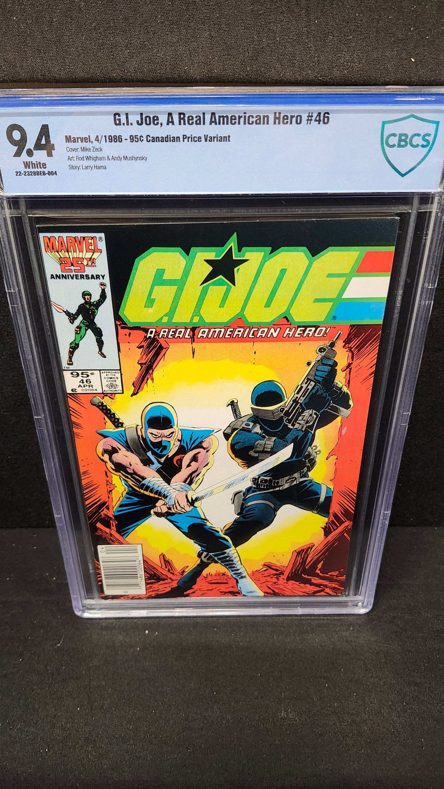G.I. Joe, A Real American Hero #46 CBCS 9.4