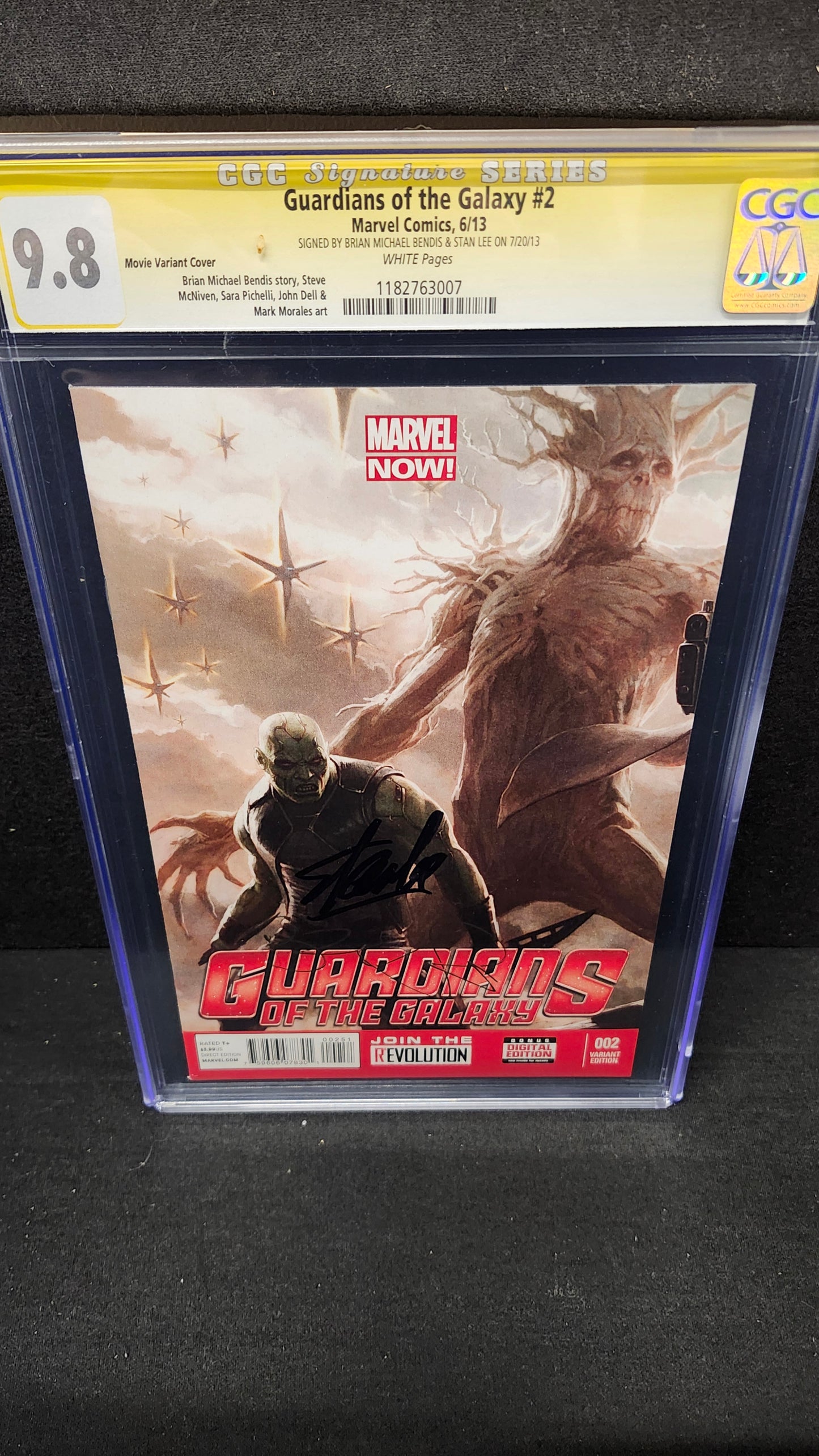 Guardians of the Galaxy #2 CGC 9.8 Stan Lee Signed
