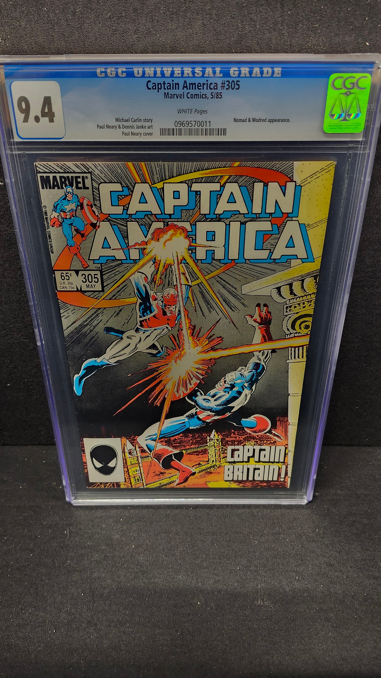 Captain America #305 CGC 9.4