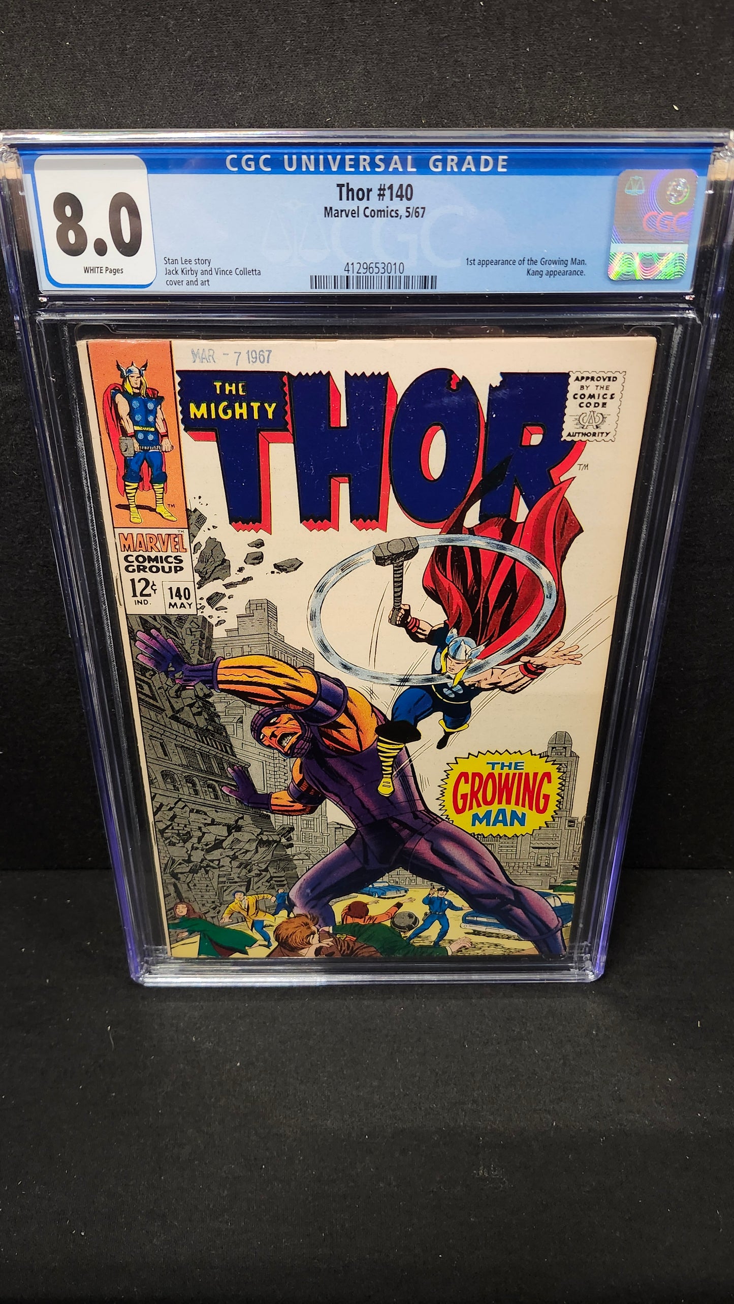 Thor #140 CGC 8.0
