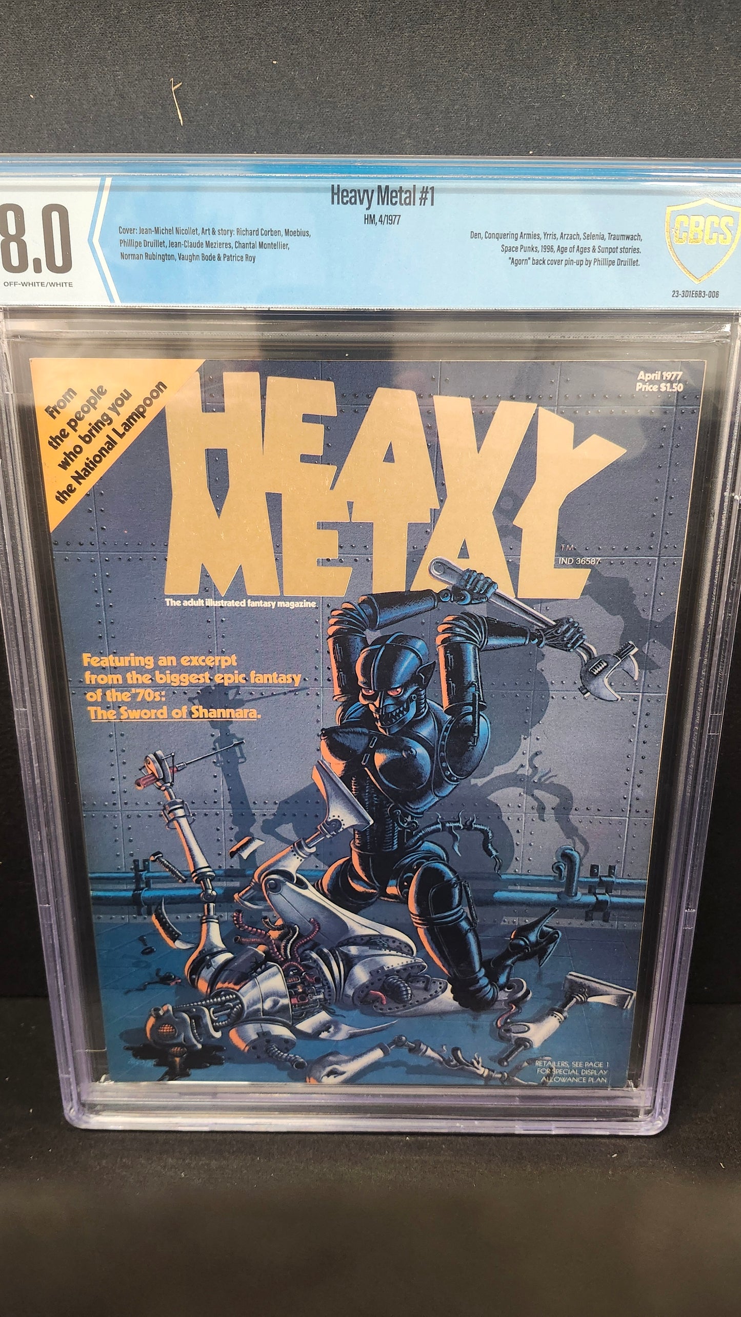 Heavy Metal #1 CBCS 8.0