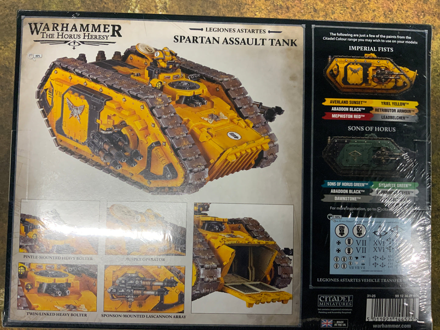 Warhammer, The Horus Heresy Spartan Assault tank
