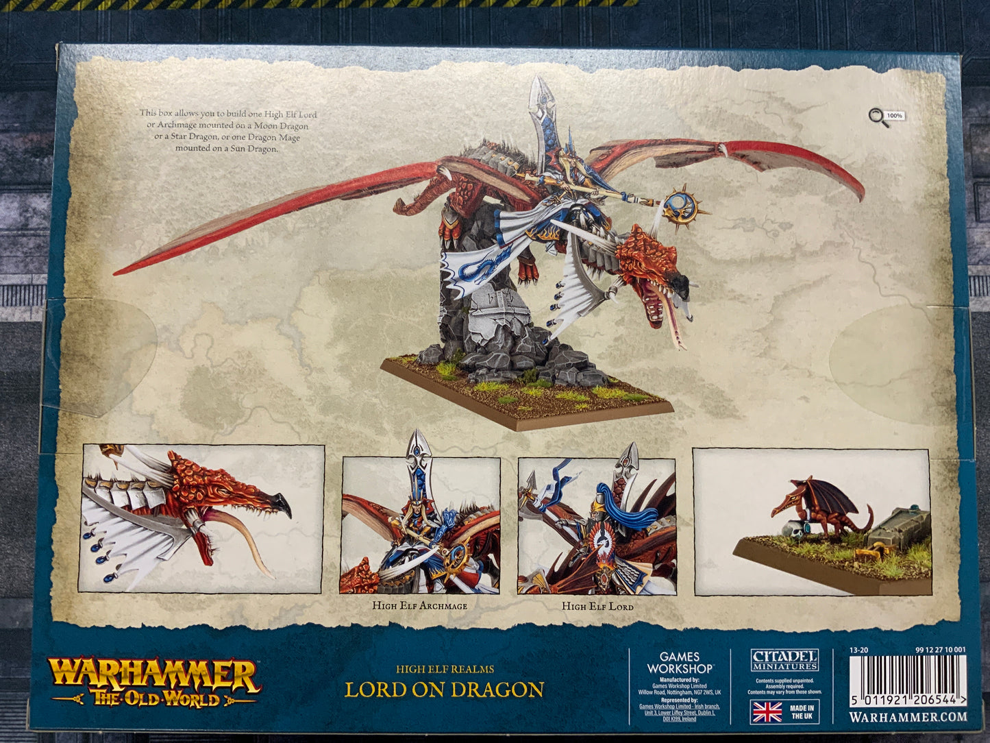 Warhammer Old World High Elf Realms Lord On Dragon