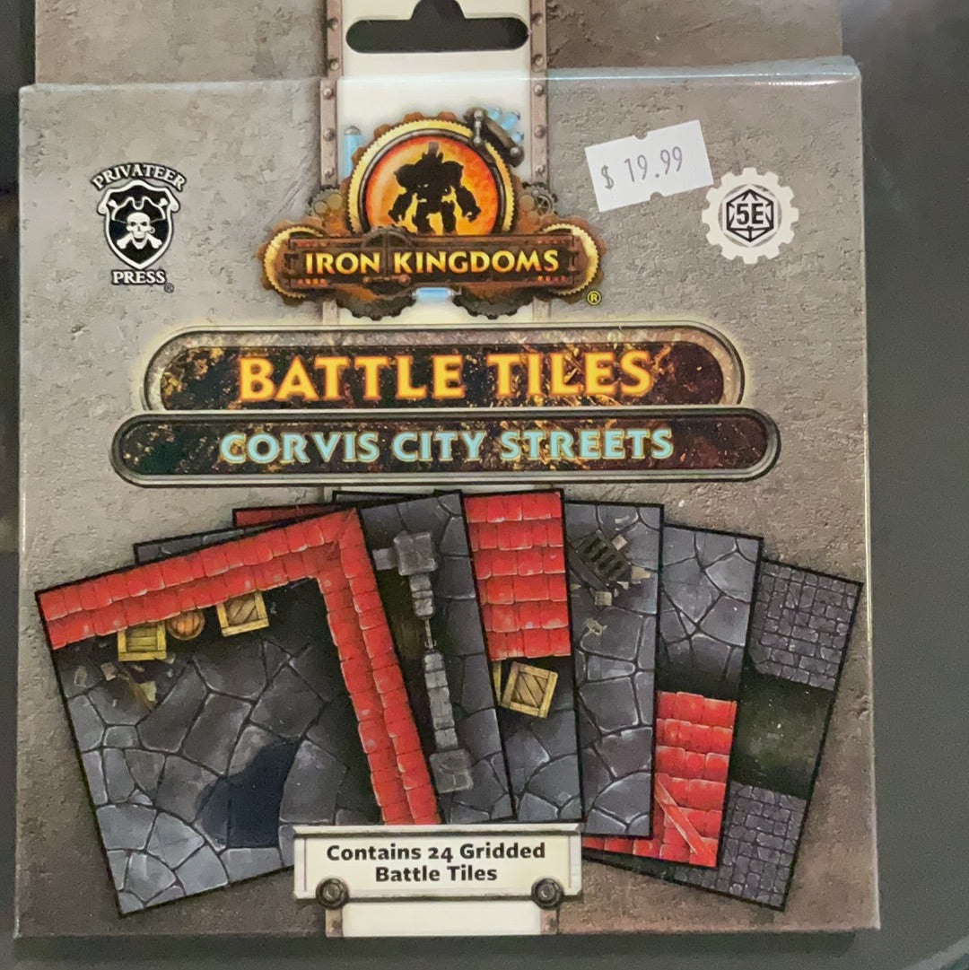 Iron kingdoms Battle tiles Corvis City Streets Warehouse Comics