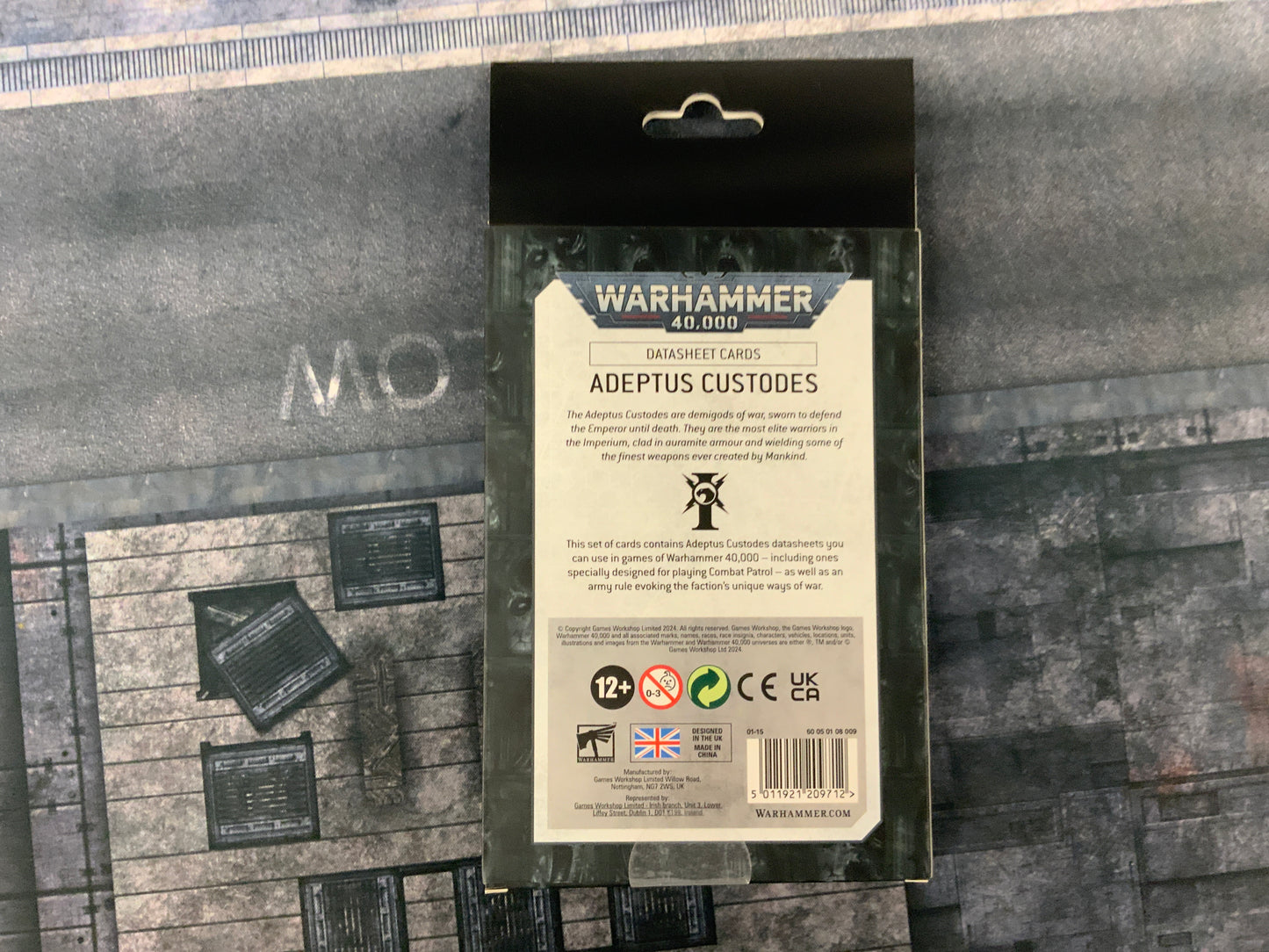 Warhammer 40K Adeptus Custodes Datasheet Cards