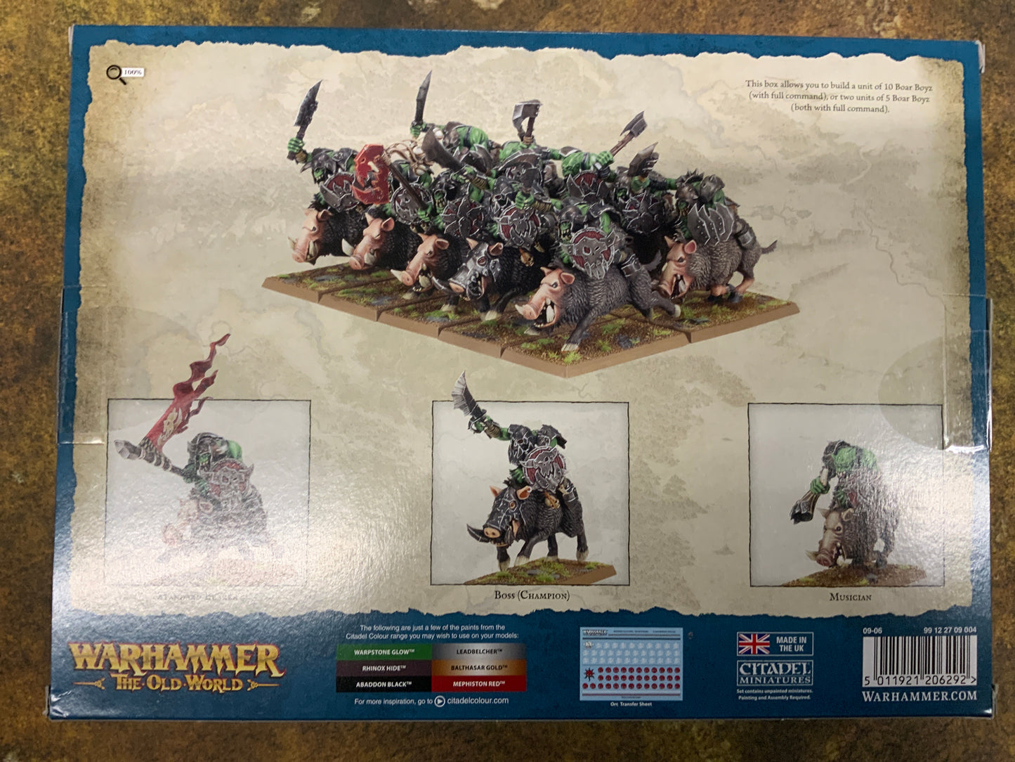 Warhammer The Old World Orc & Goblin Tribes Orc Boar Boyz Mob
