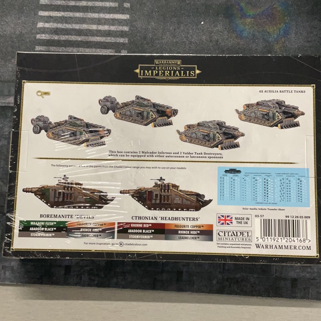 Warhammer The Horus Heresy, Malcador Infernus and Valdor Tank Destroyers