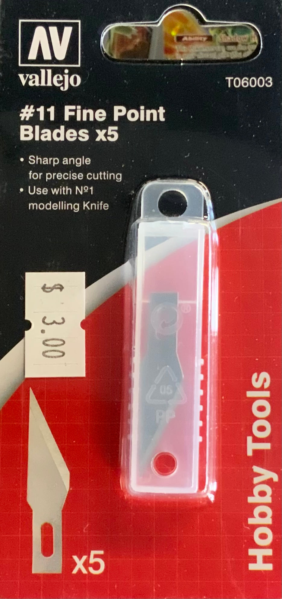 #11 Fine Point Blades x5
