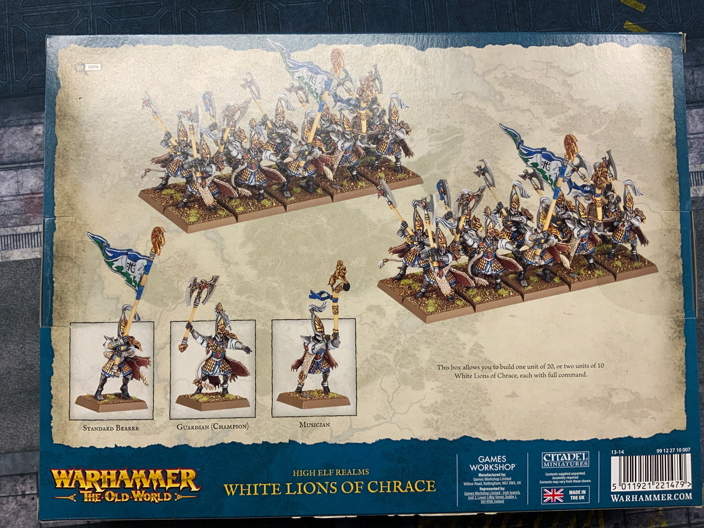 Warhammer Old World High Elf Realms White Lions Of Chrace