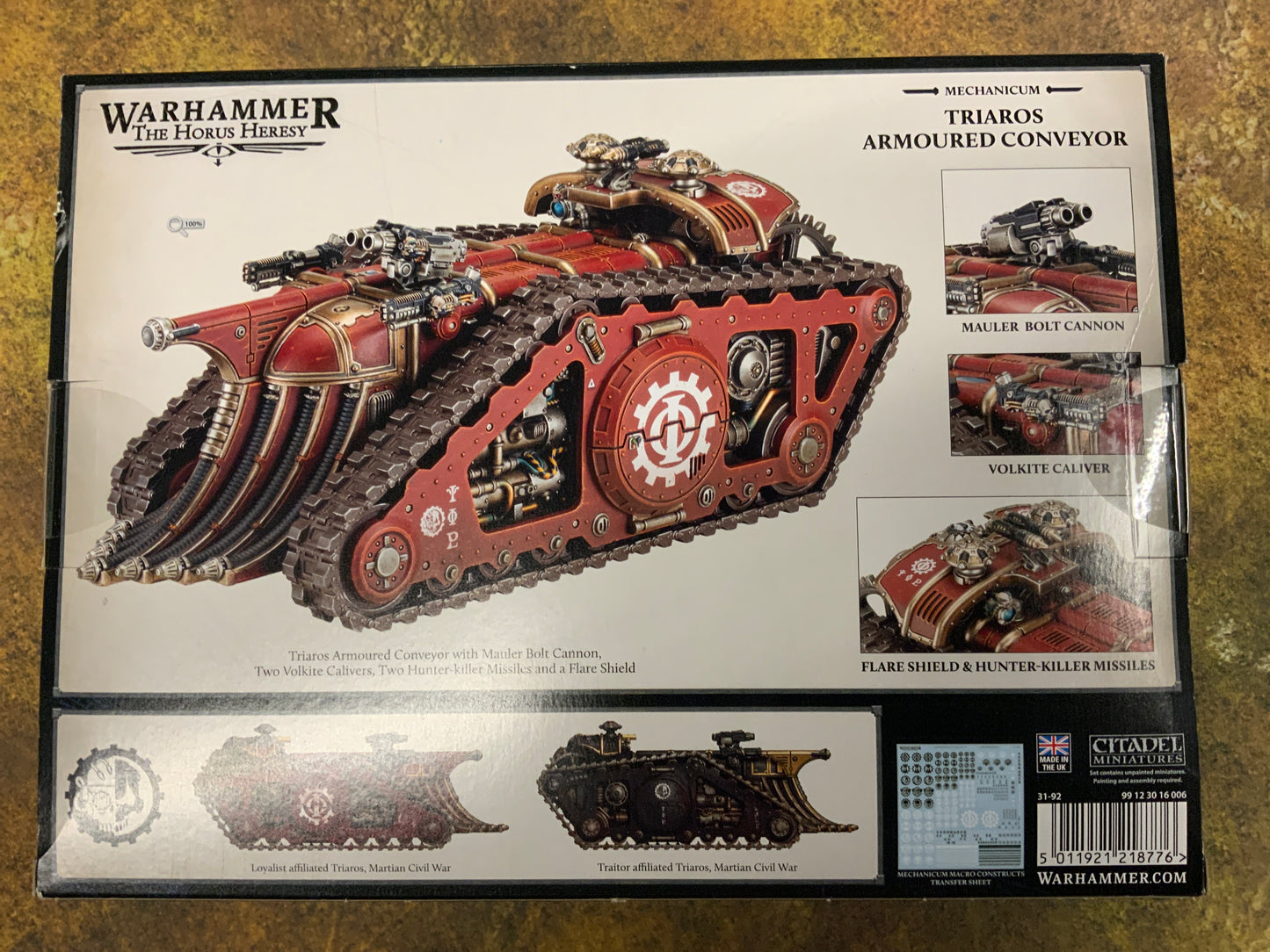 Warhammer The Horus Heresy Triaros Armoured Conveyor