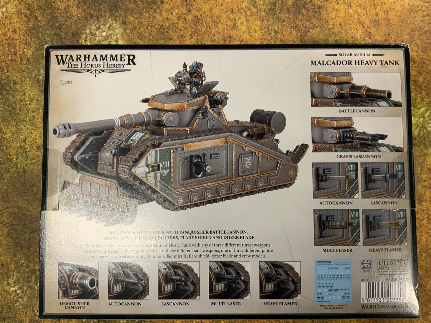 Warhammer The Horus Heresy Solar Auxilia Malcador Heavy Tank