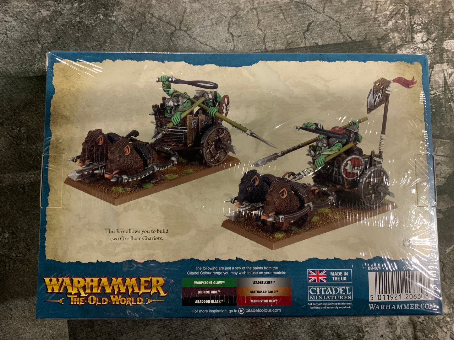 Warhammer The Old World Orc & Goblin Tribes Orc Boar Chariots