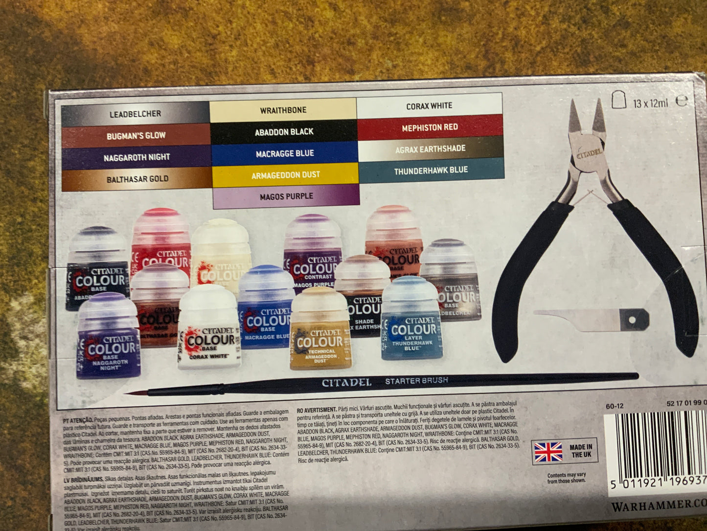 40k Paints and Tools set