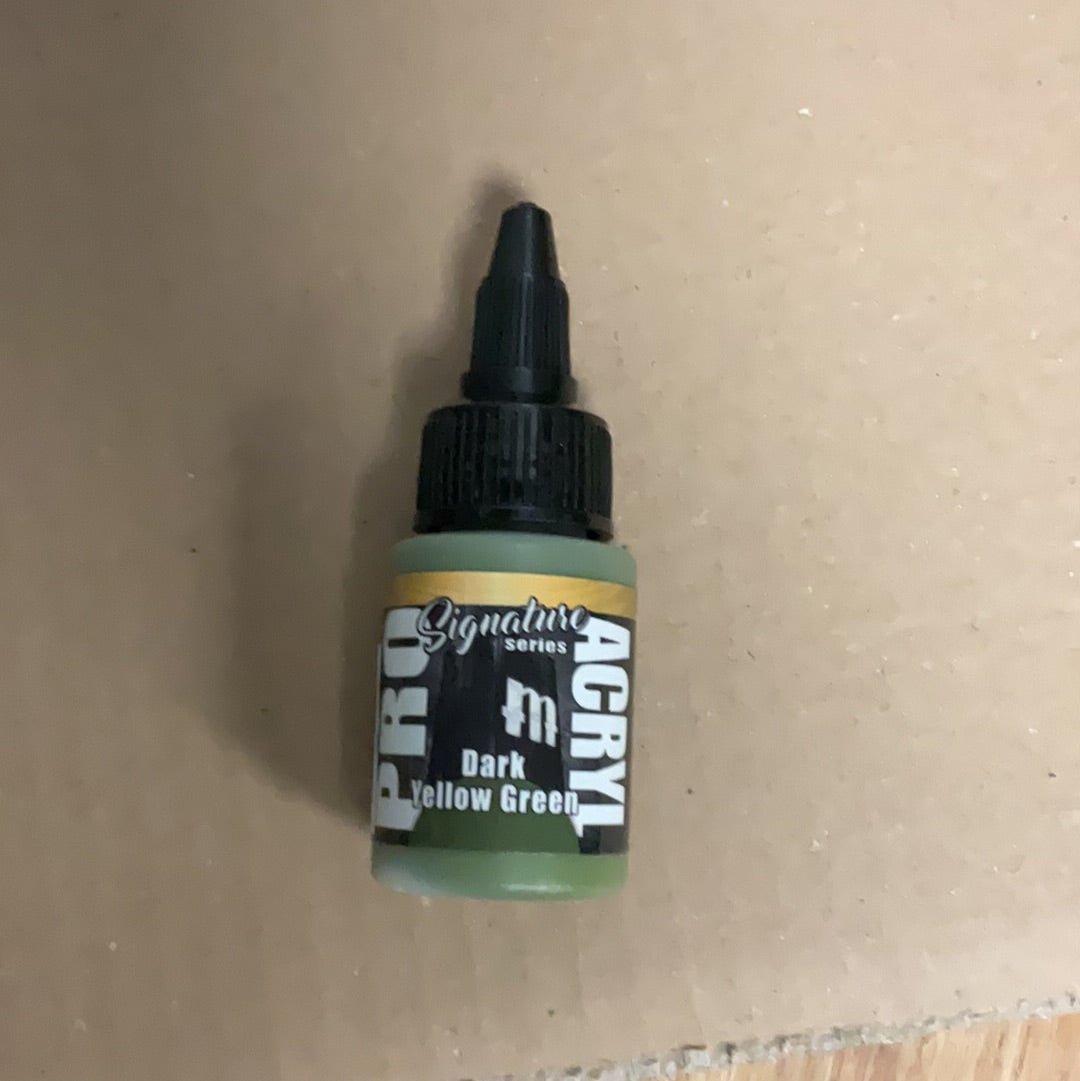 Pro Acryl paint, Dark Yellow Green, MPA-s06