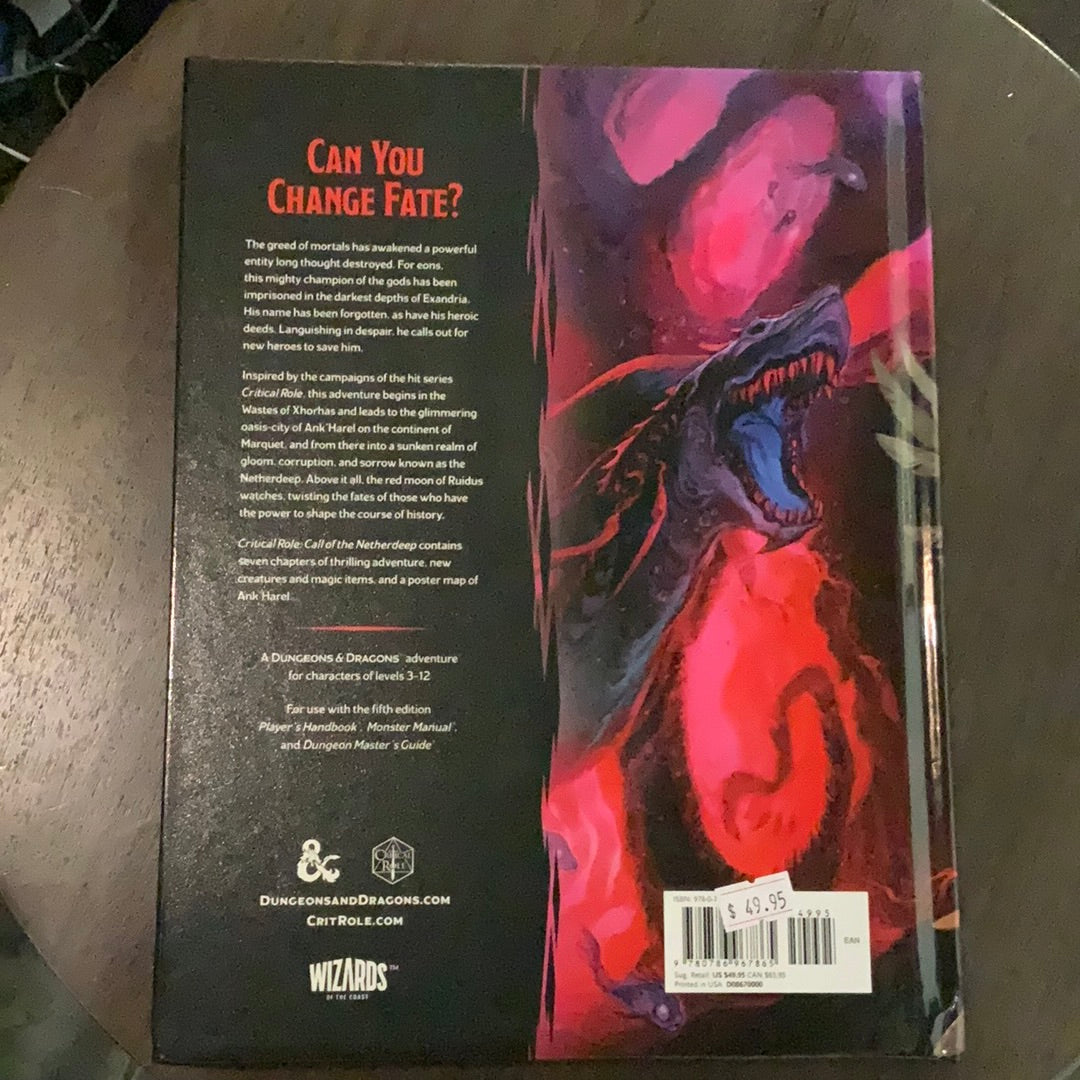 D&D Critical Role, Call of the Netherdeep