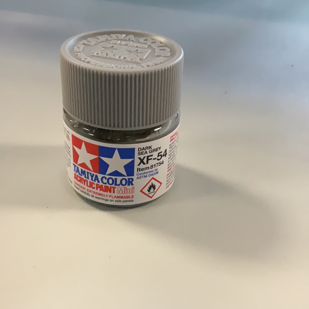 Tamiya color acrylic paint, Dark sea grey, XF- 54