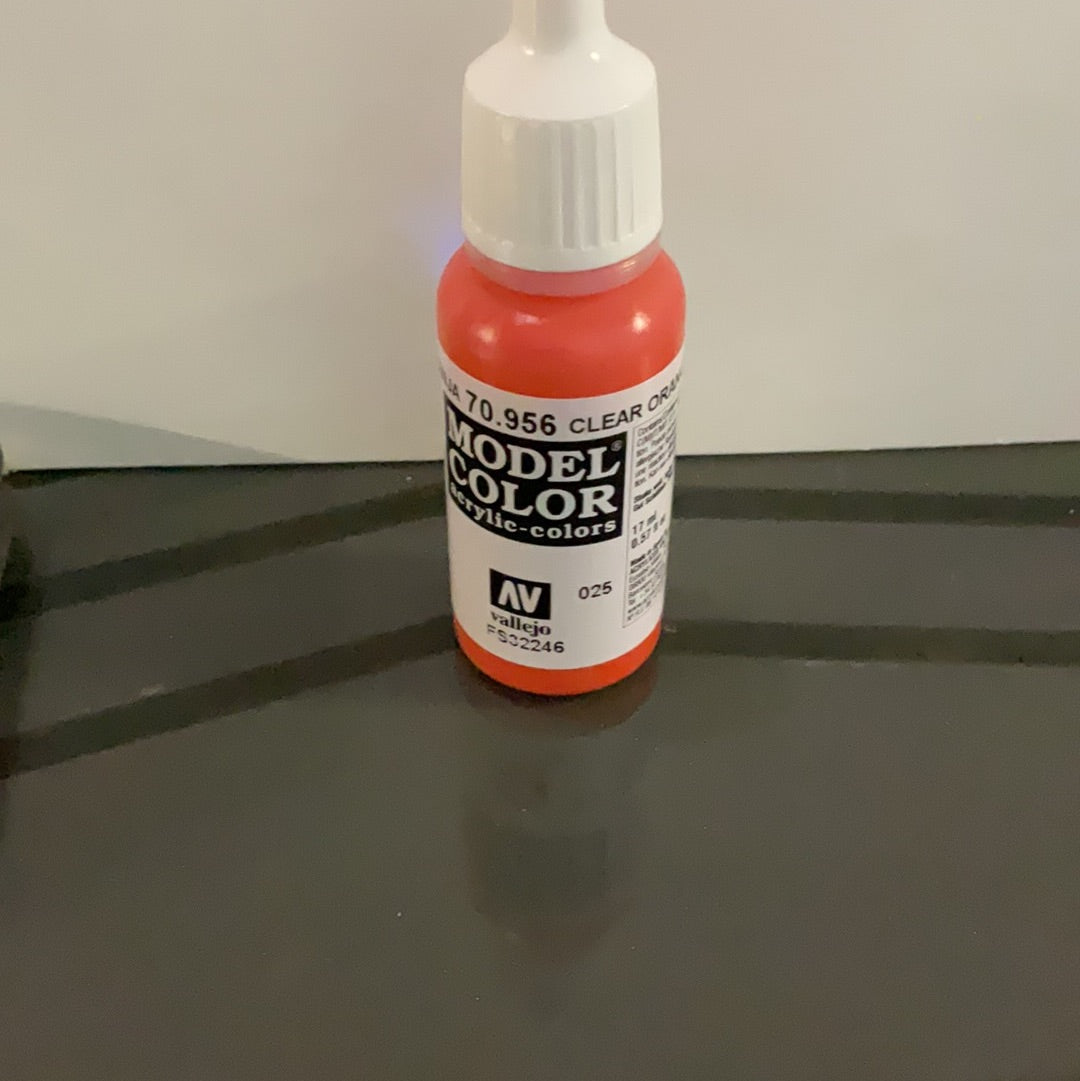 Vallejo model color acrylic colors 70.956 clear orange