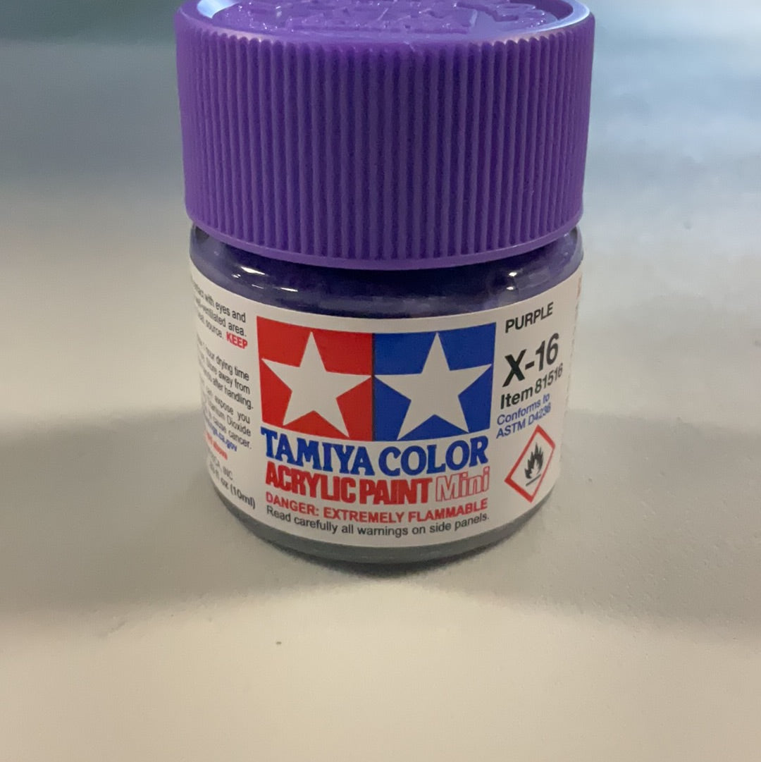 Tamiya color acrylic paint, Purple, X-16