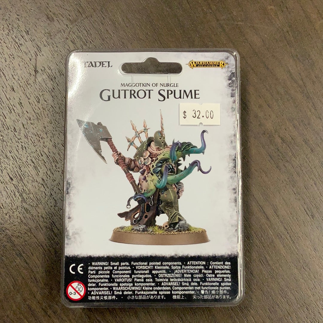 Warhammer Maggotkin of Nurgle Gutrot spine