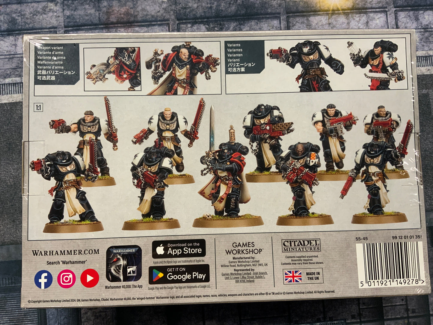 Warhammer40,000 Black Templar Primaris Crusader Squad