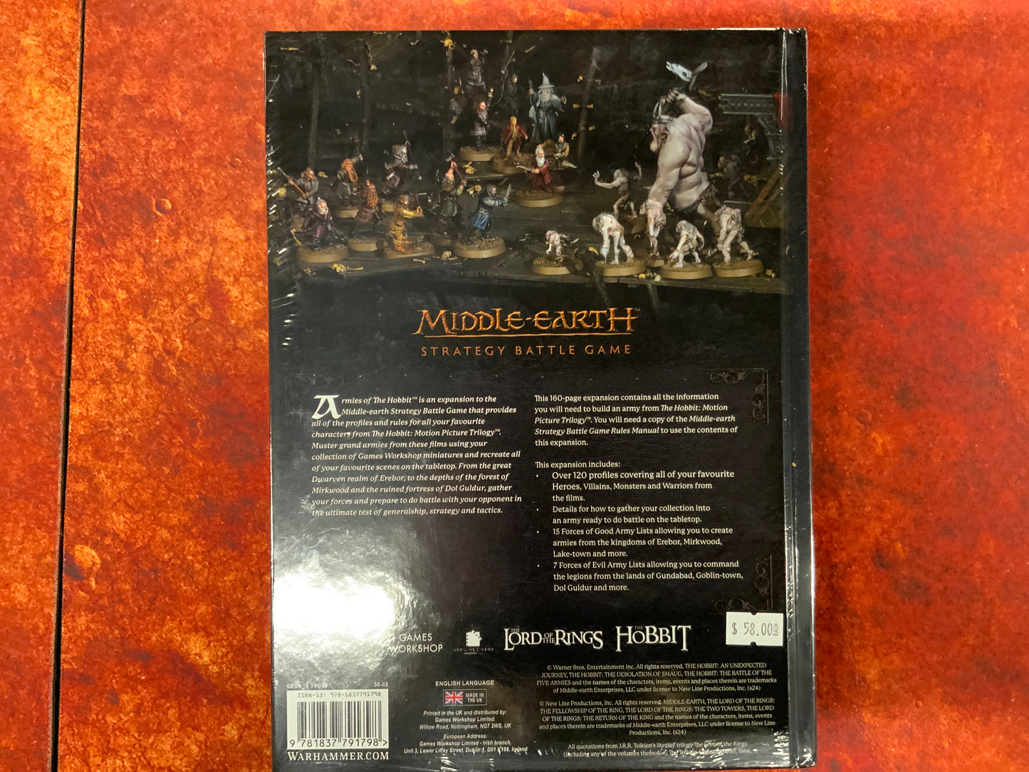 Lord of the rings Middle Earth Strategy Game Armies of The Hobbit