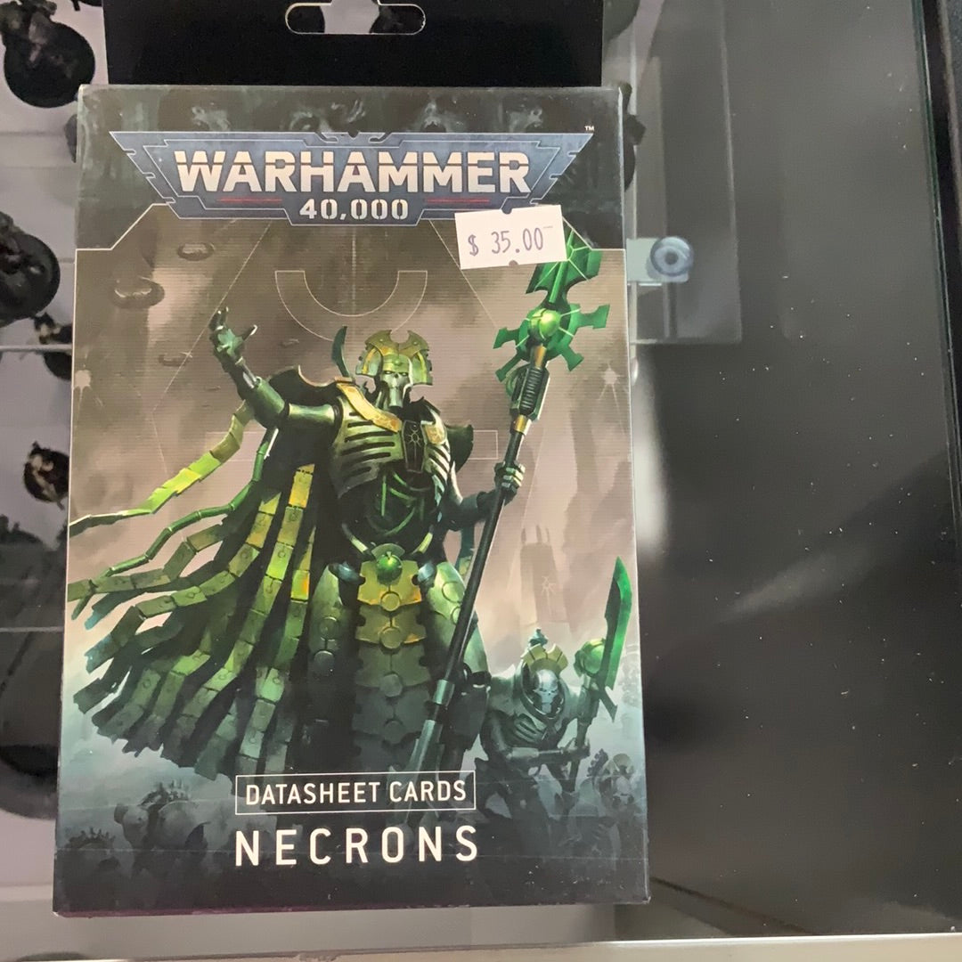 Warhammer 40k data sheets cards Necrons
