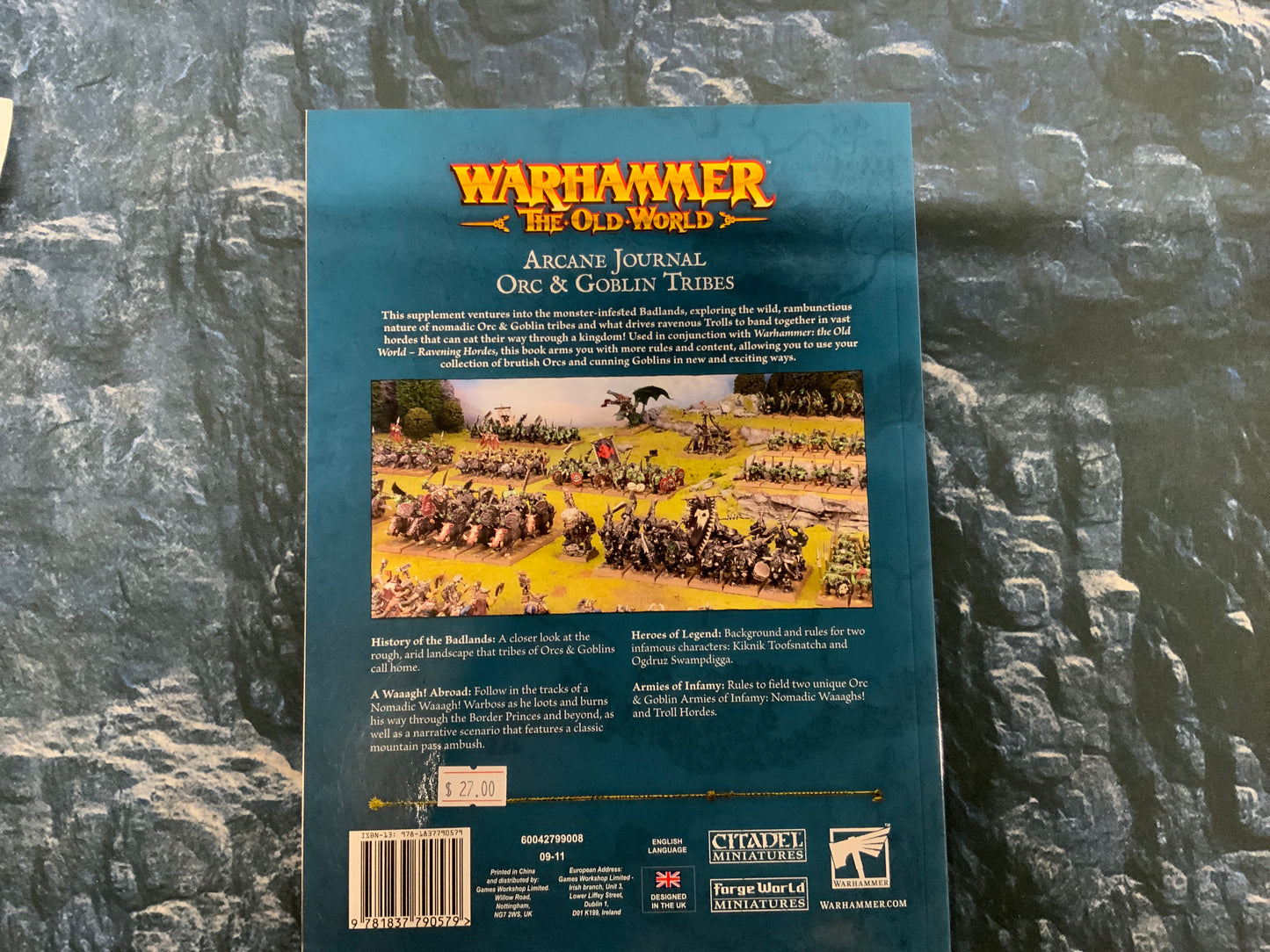 Warhammer The Old War Book Arcane JournalOrcAnd Goblin Tribes