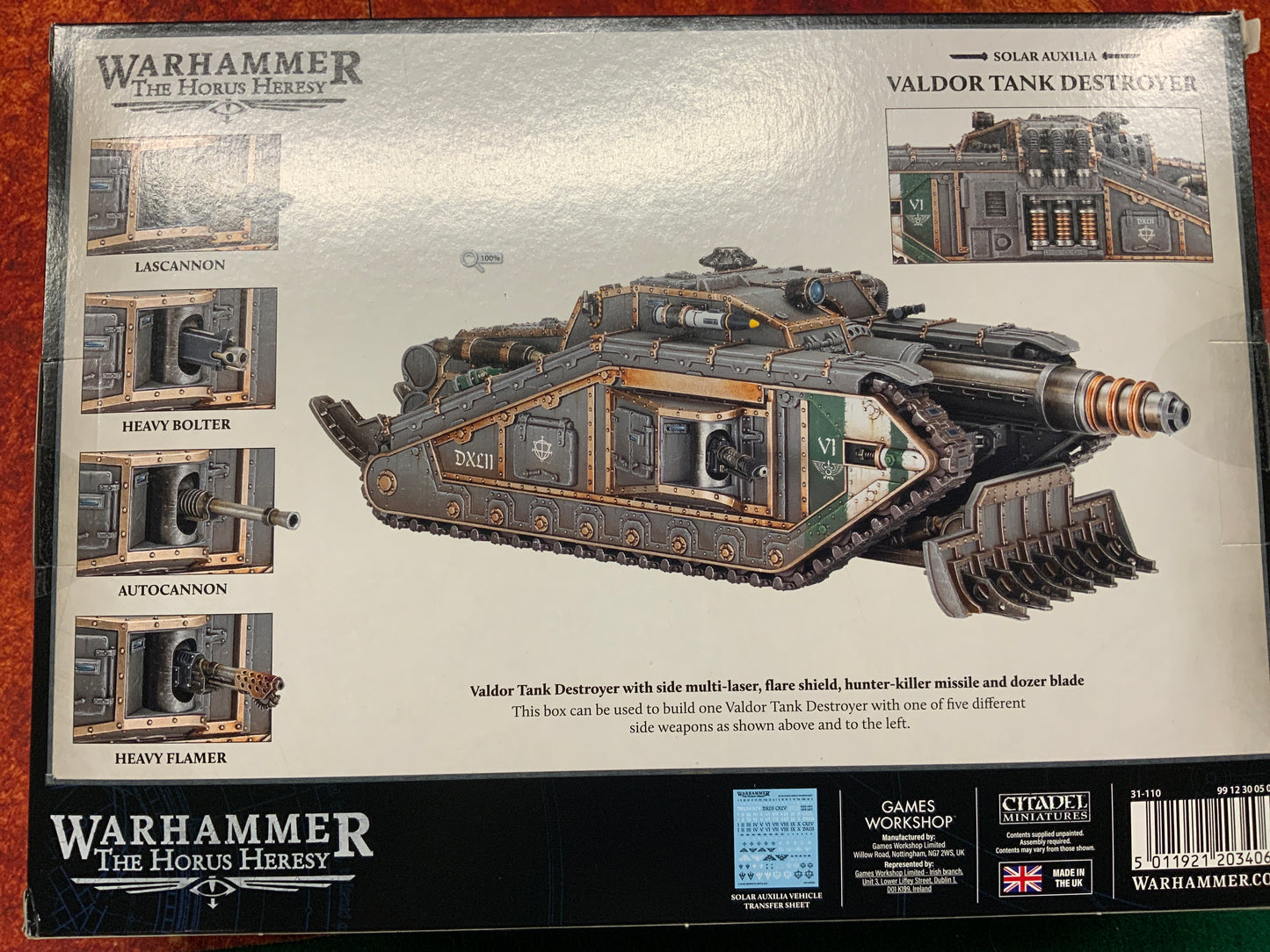 Warhammer The Horus Heresy Solar Auxilia Valdor Tank Destroyer