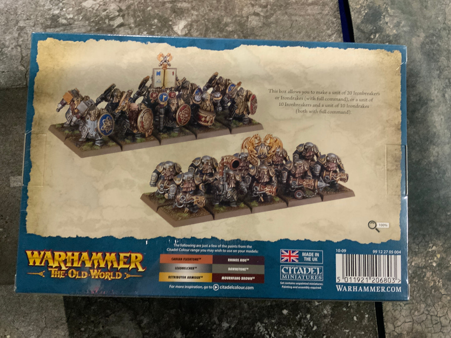 Warhammer Old World Dwarfen Mountan Holds Dwarf IronBreakers