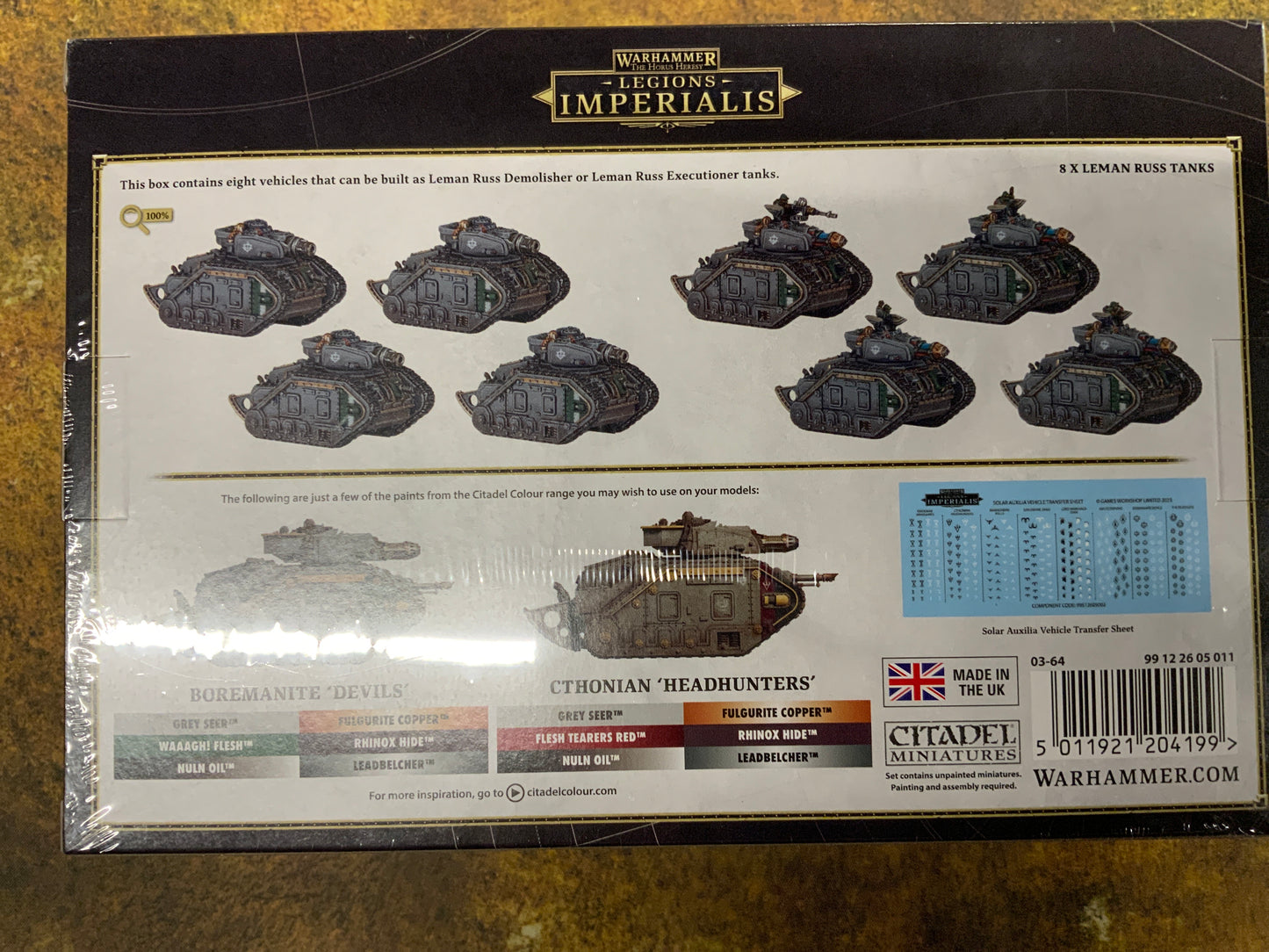 Warhammer Legion Imperialis Leman Russ Executioner And Demolisher Squadron