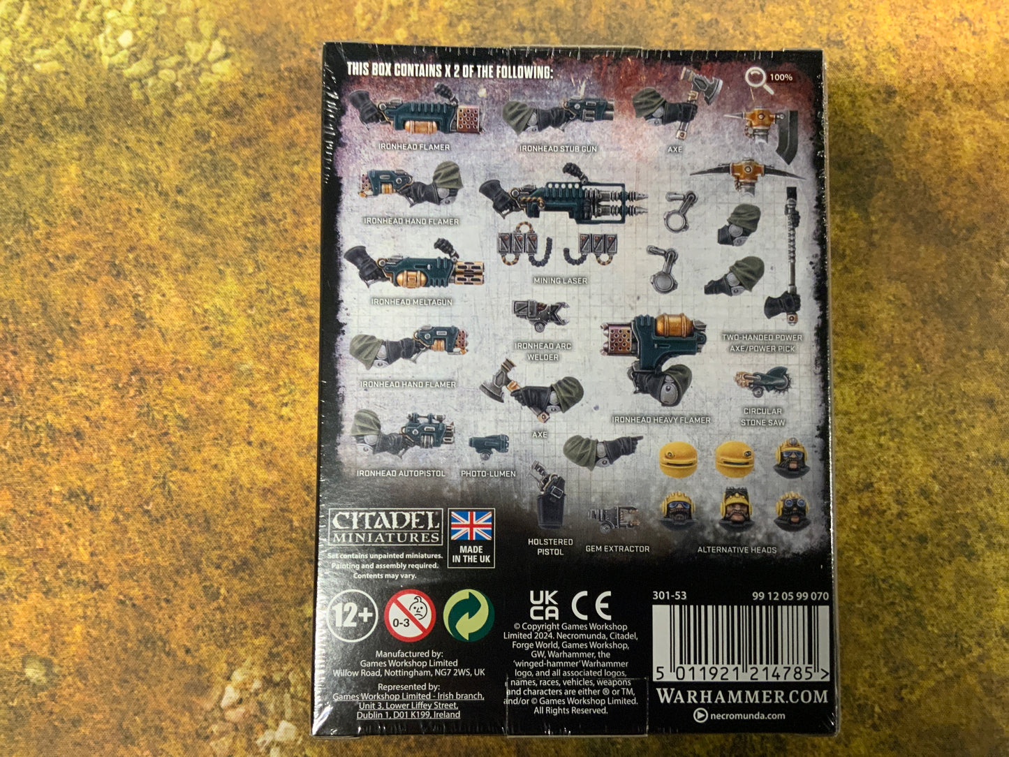 Necromunda Ironhead Squat Prospectors weapons & upgrades