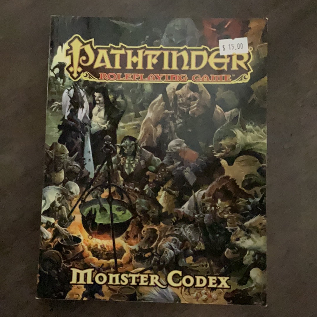 Pathfinders role playing game. Monster Codex