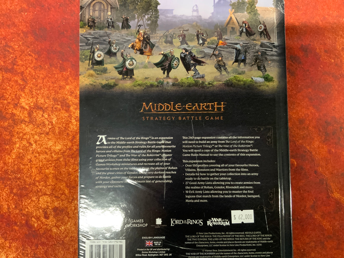 Lord of The Rings Middle-Earth Strategy Game Armies of Lord of The Rings