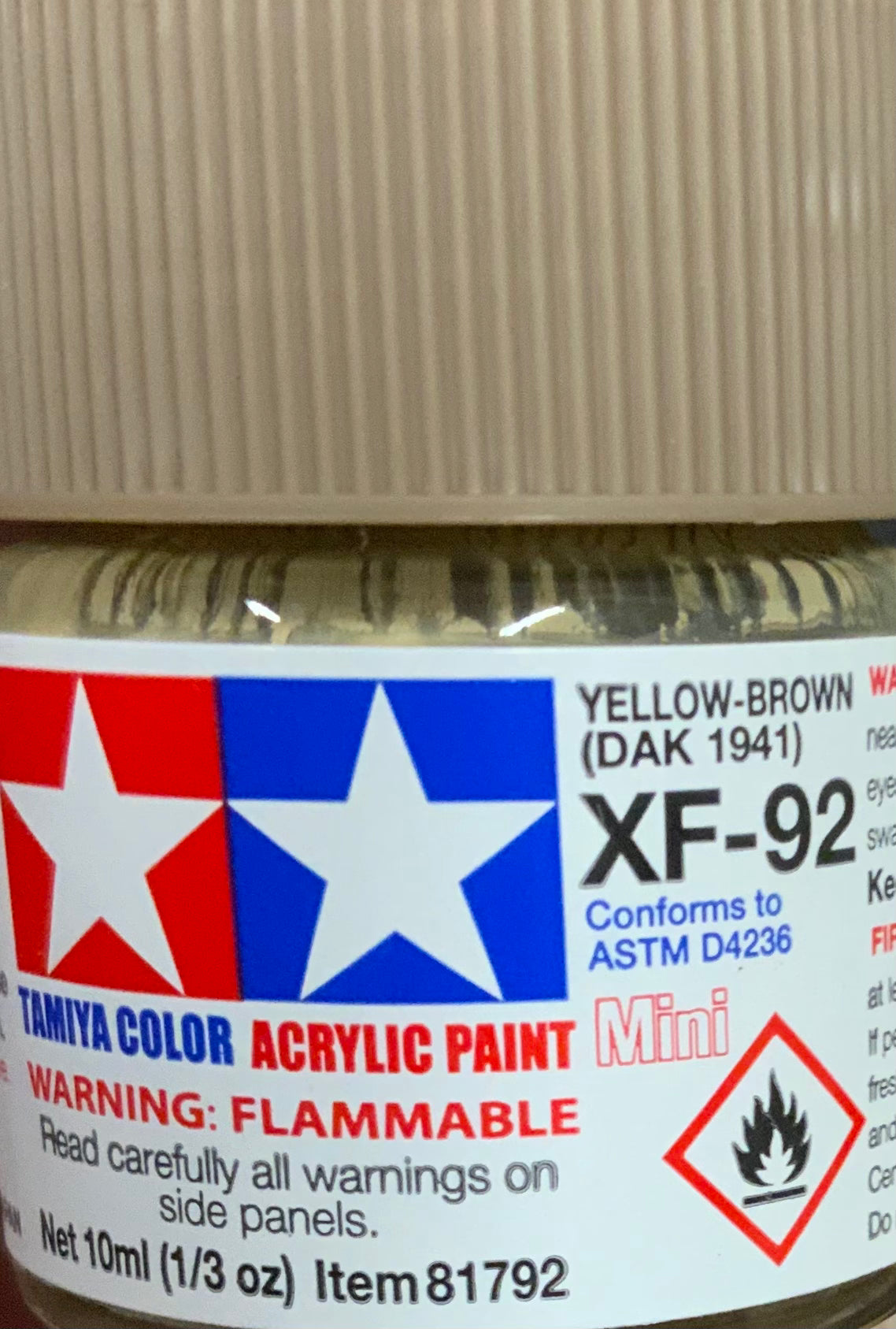 Tamiya Color: XF-92 Yellow Brown