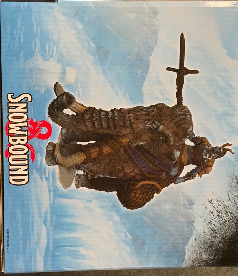 Painted DND figure- Frost Giant on Mammoth