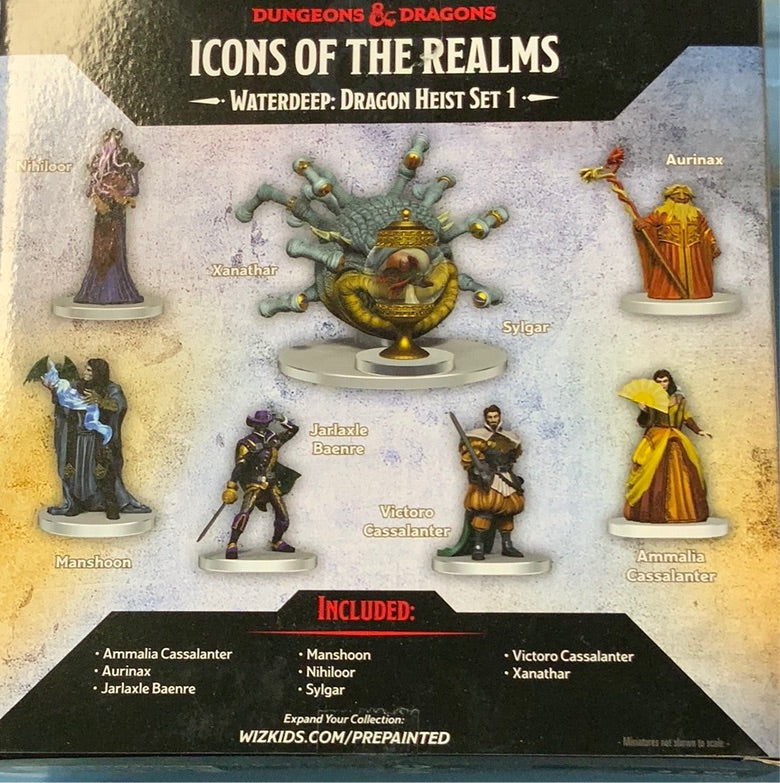 Painted DND figure set- Waterdeep: Heist Set 1