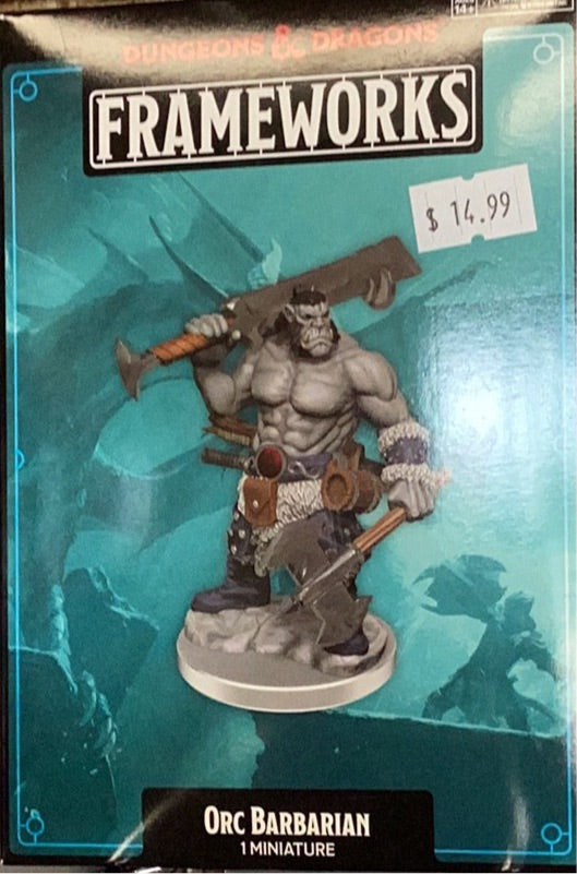 DND Frameworks Figure Orc Barbarian Warehouse Comics, Cards & Gaming