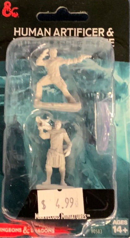 DND Figure - Human Artificer & Human Apprentice