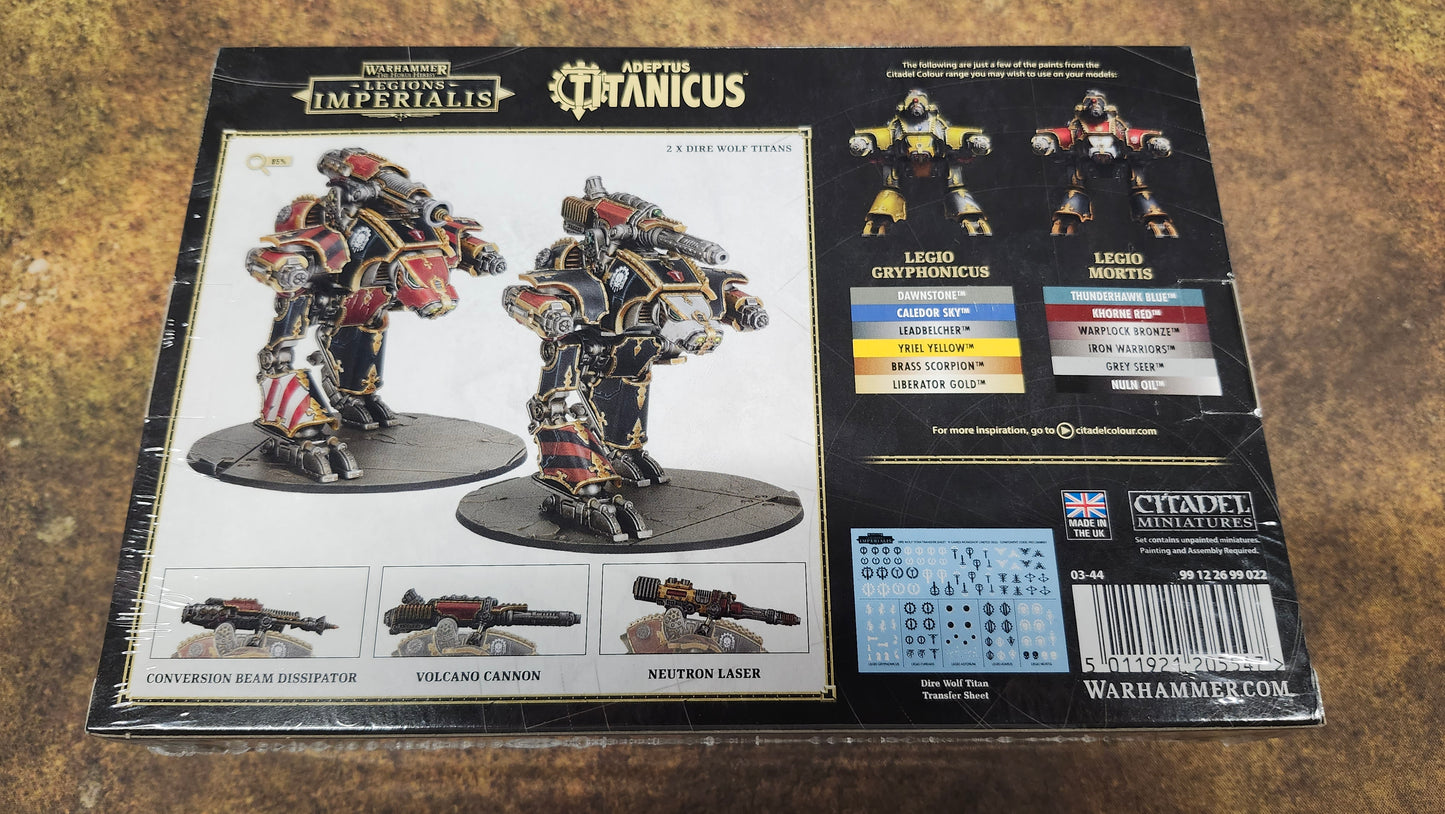 Warhammer Legions Imperialis Titan Legions Dire Wolf Heavy Scout Titans
