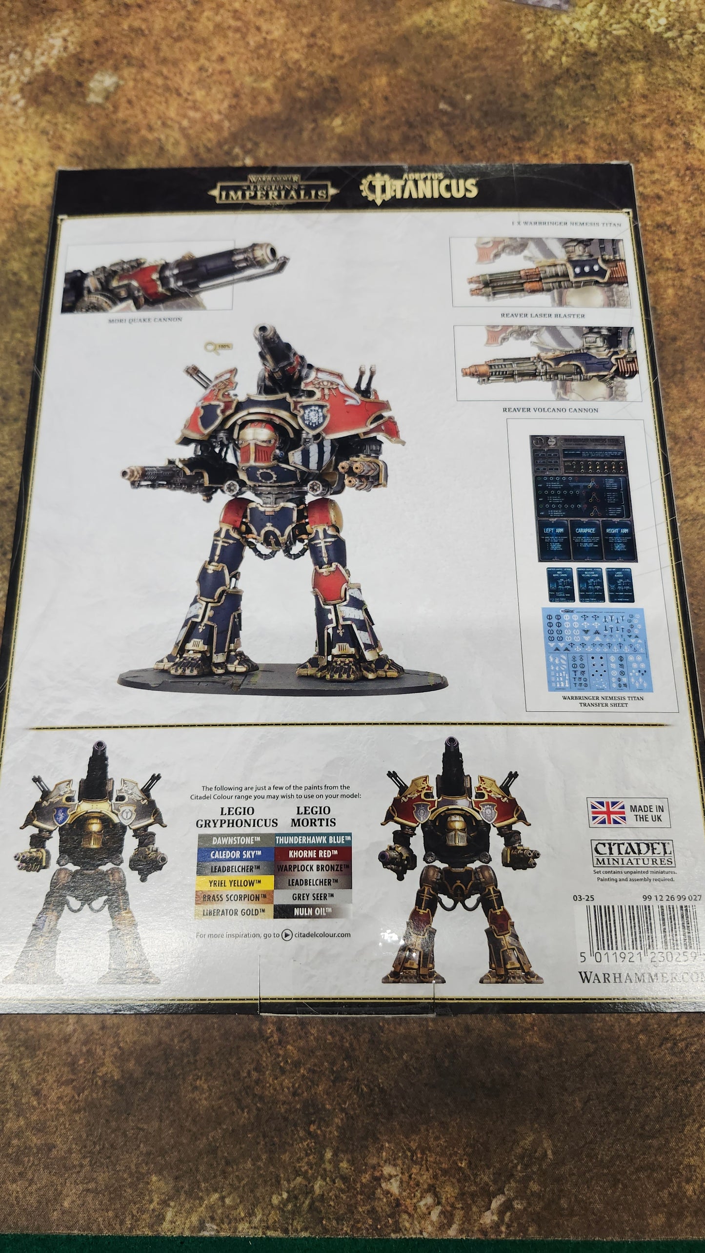 Warhammer Legions Imperialis Titan Legions Warbringer Nemesis Titan
