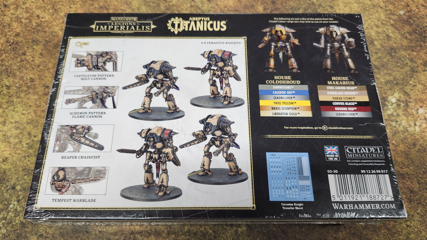 Warhammer Legions Imperialis Cerastus Knights Acheron And Castigator