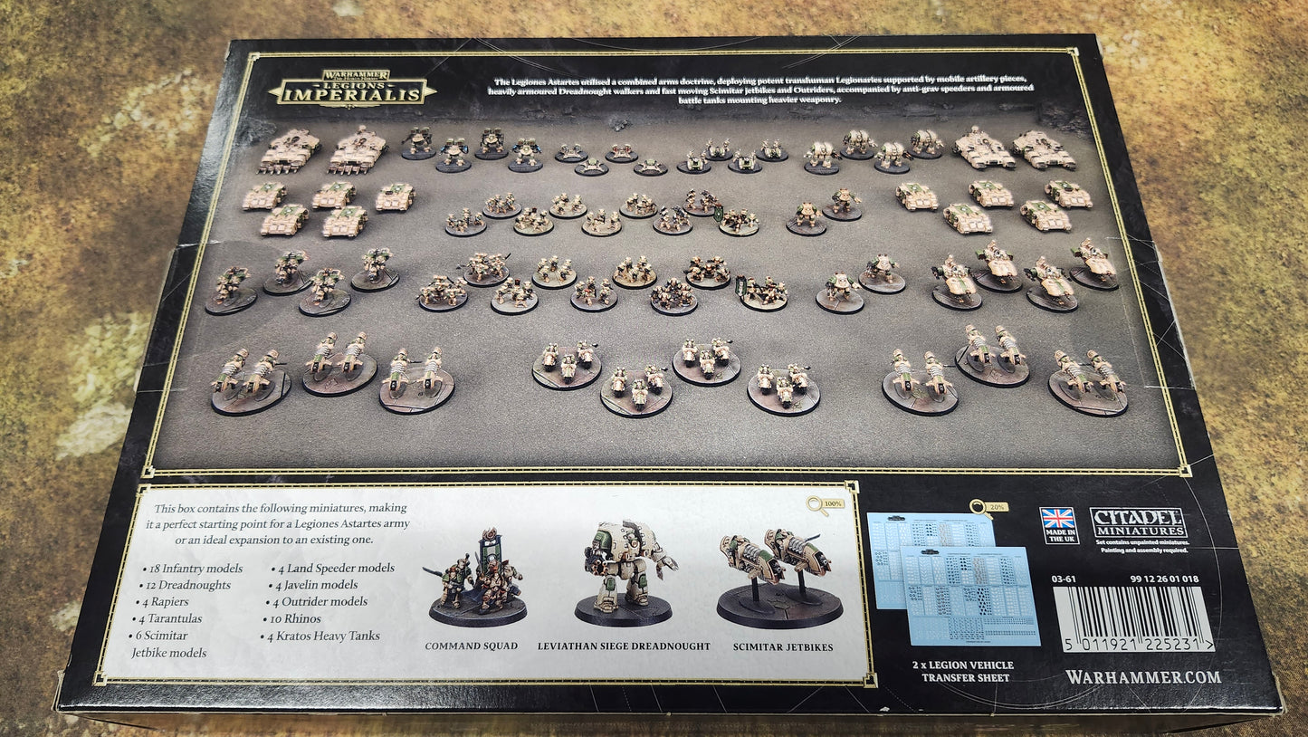 Warhammer Legions Imperialis Legiones Astartes Battle Group