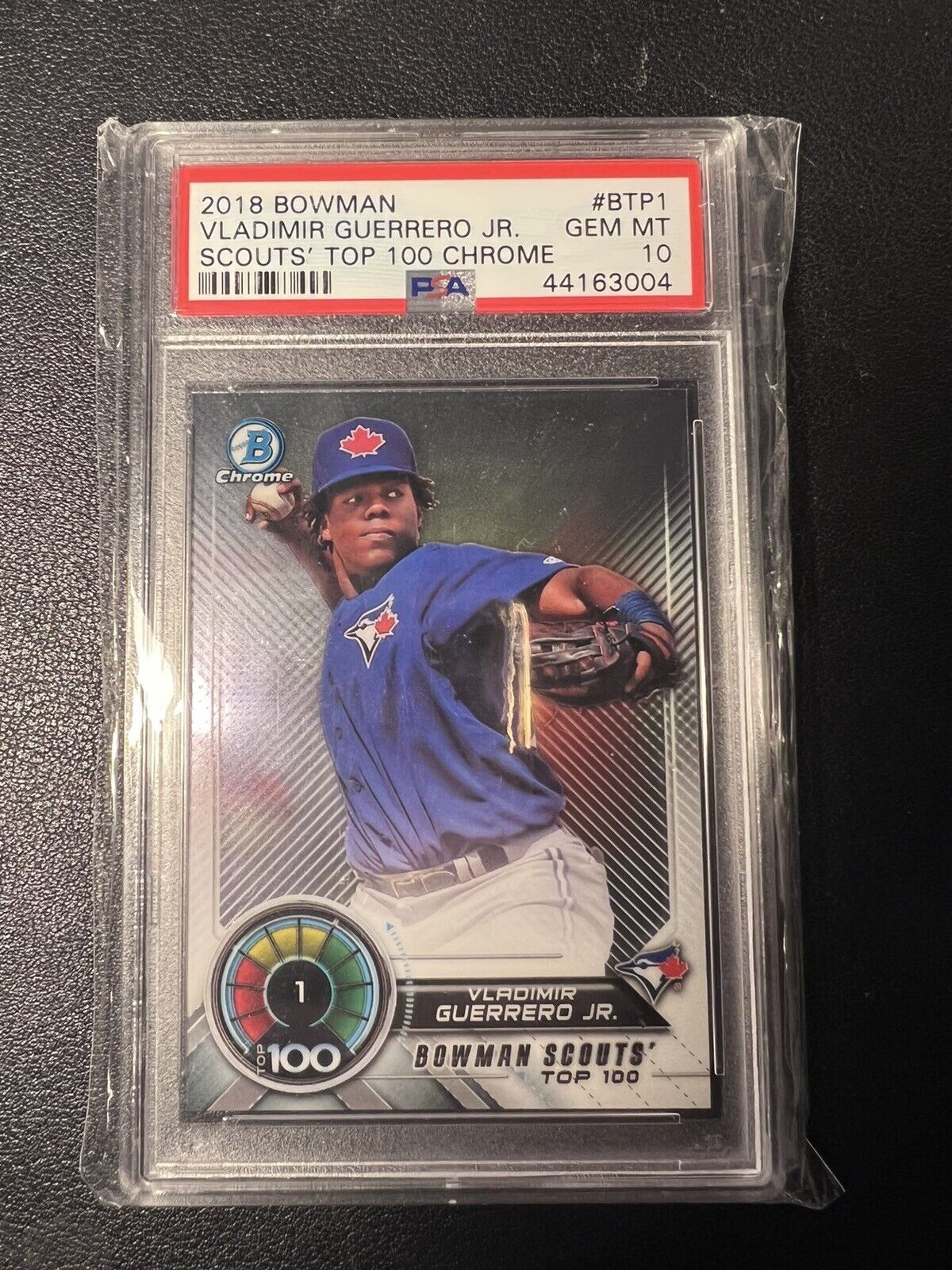 2018 Bowman Chrome #BTP1 Vladimir Guerrero Jr. Scouts Top 100 PSA 10 Gem Mint