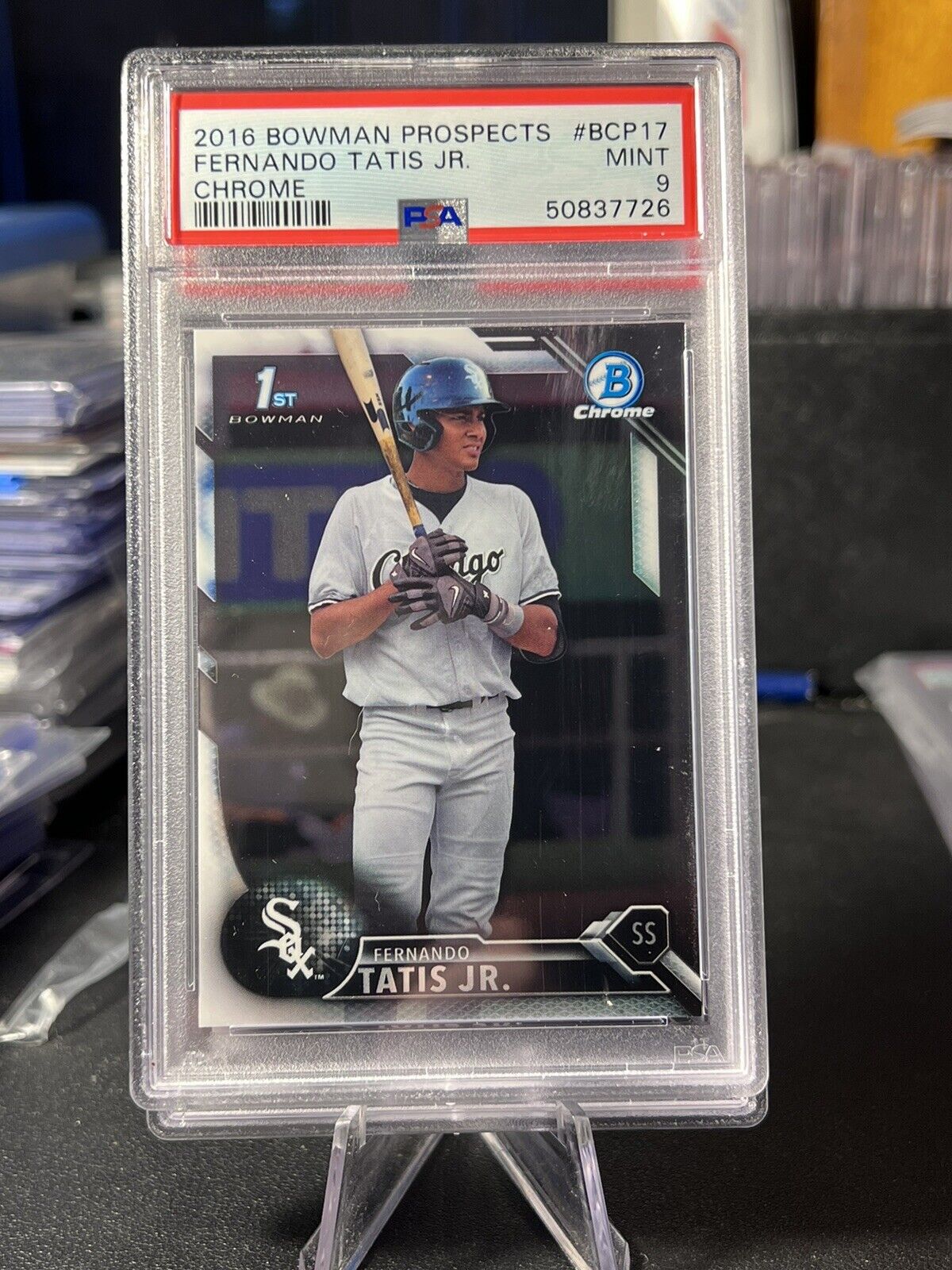 Fernando Tatis Jr. PSA 9 2016 1st Bowman Chrome Prospects BCP17 RC Rookie Card