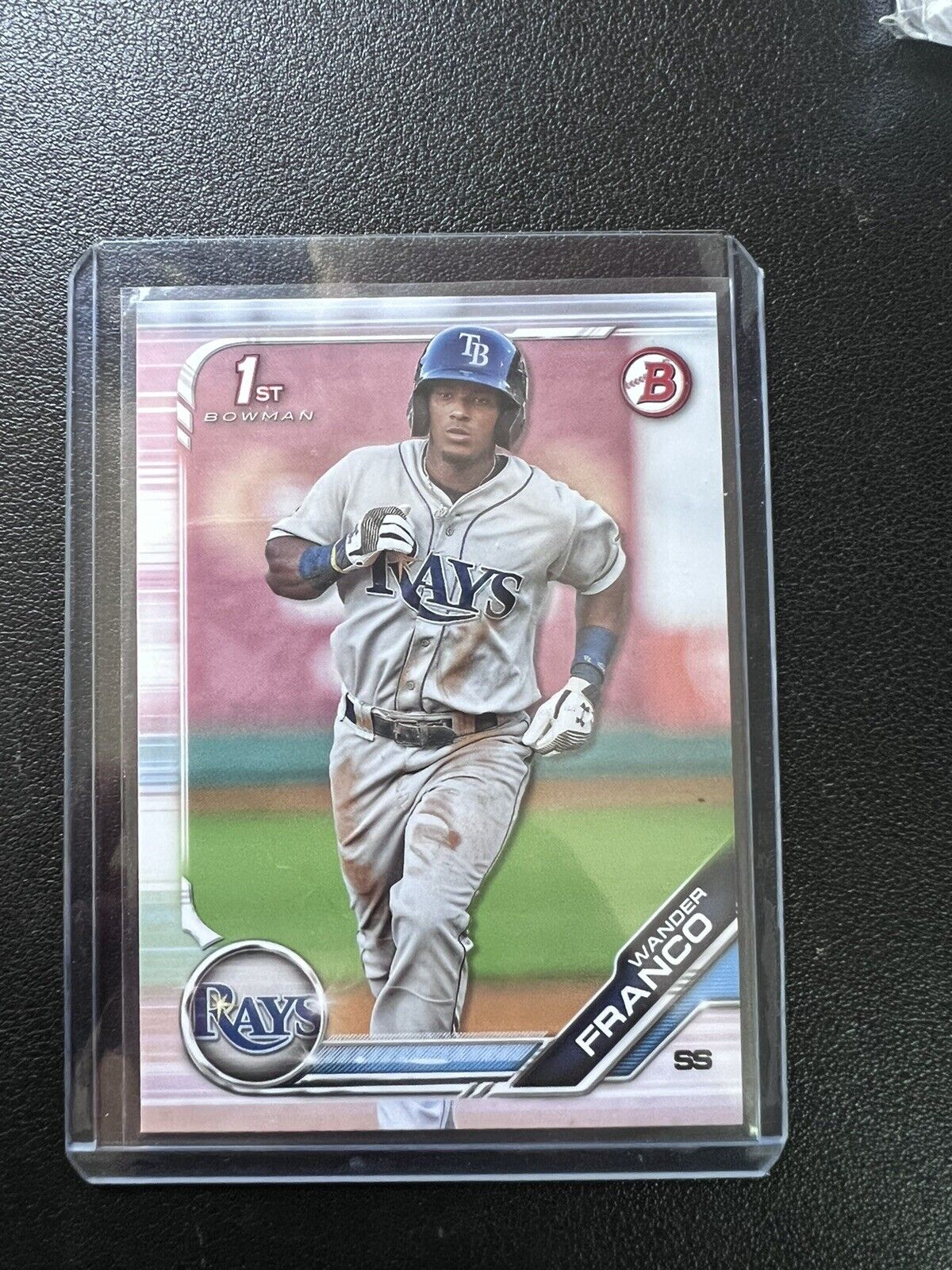 2019 1st Bowman Prospects #BP-100 Wander Franco Mint Rookie Card RC Rays Star