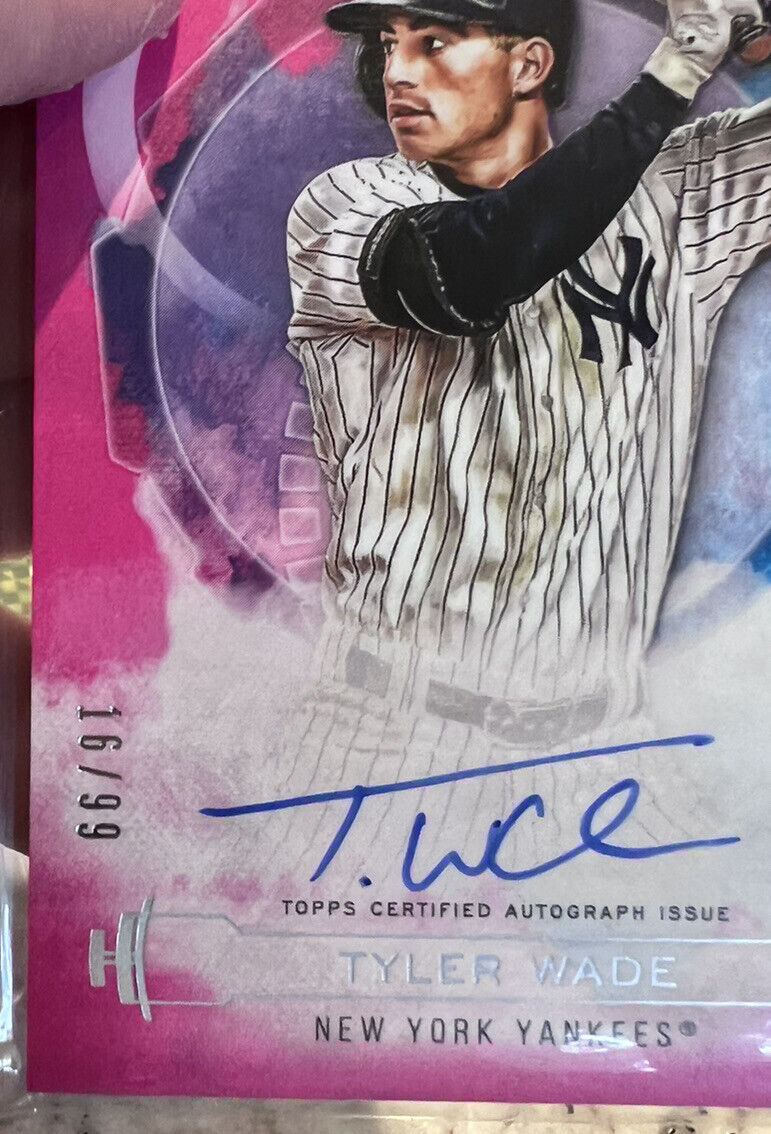 2019 Topps Inception RC and Emerging Stars Auto Magenta #RESTW Tyler Wade /99